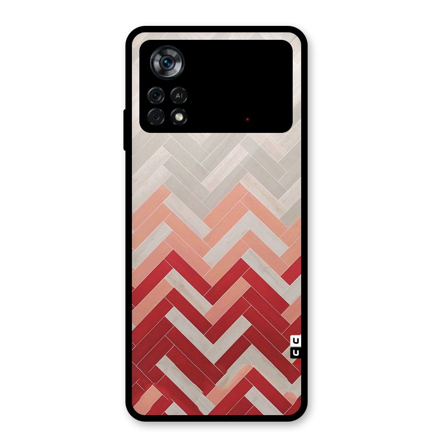 Reds and Greys Glass Back Case for Poco X4 Pro 5G