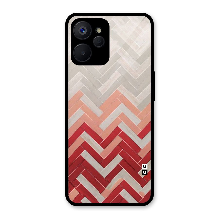 Reds and Greys Glass Back Case for Realme 9i 5G