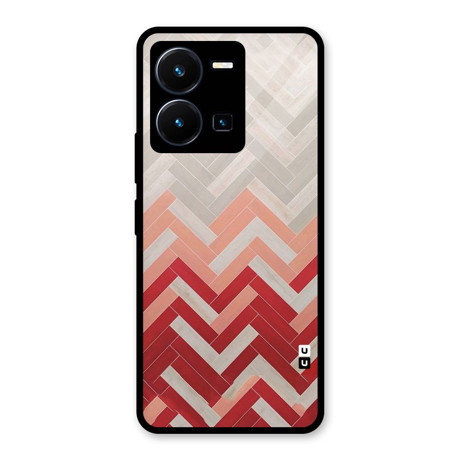 Reds and Greys Glass Back Case for Vivo Y35