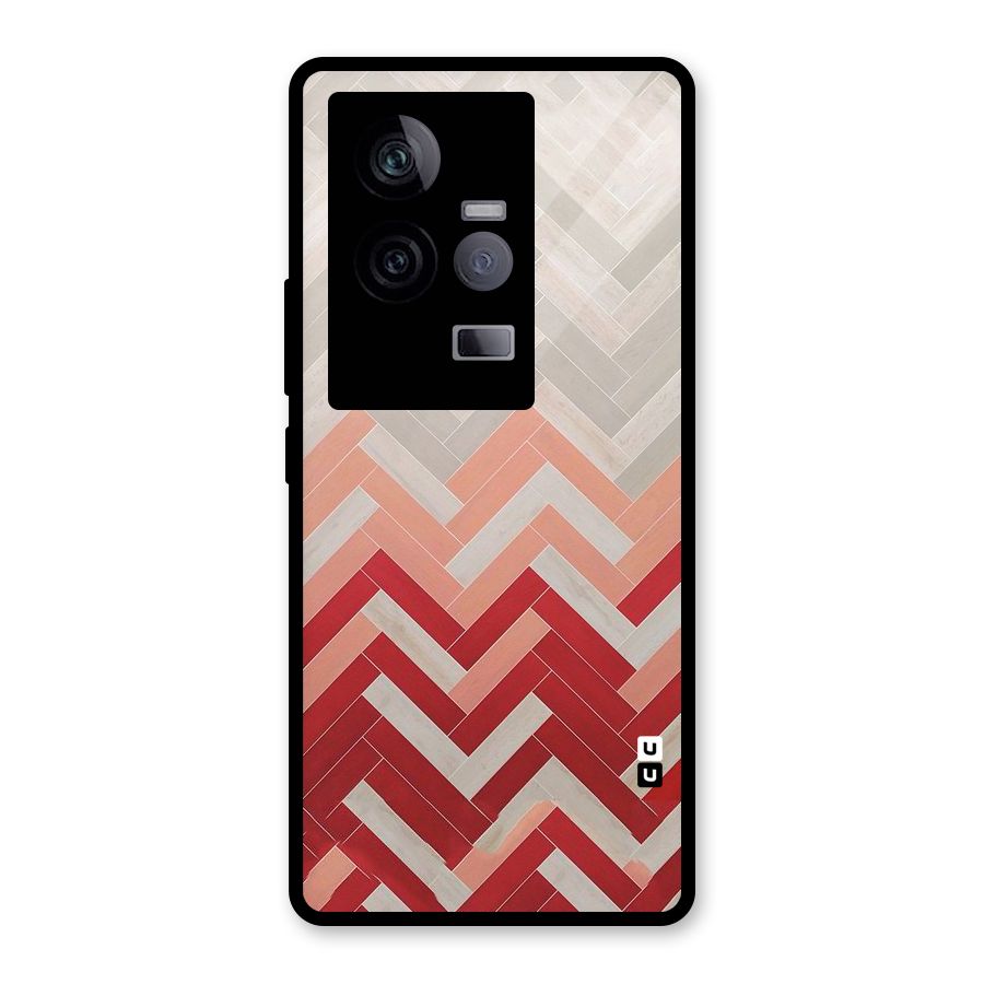 Reds and Greys Glass Back Case for Vivo iQOO 11 5G