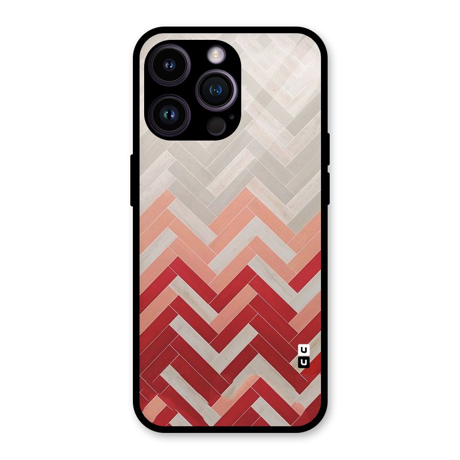 Reds and Greys Glass Back Case for iPhone 14 Pro Max