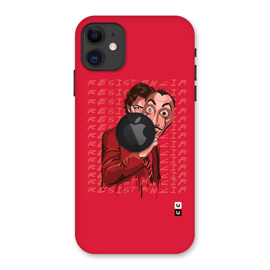 Resistancia Professor Art Back Case for iPhone 11 Logo Cut