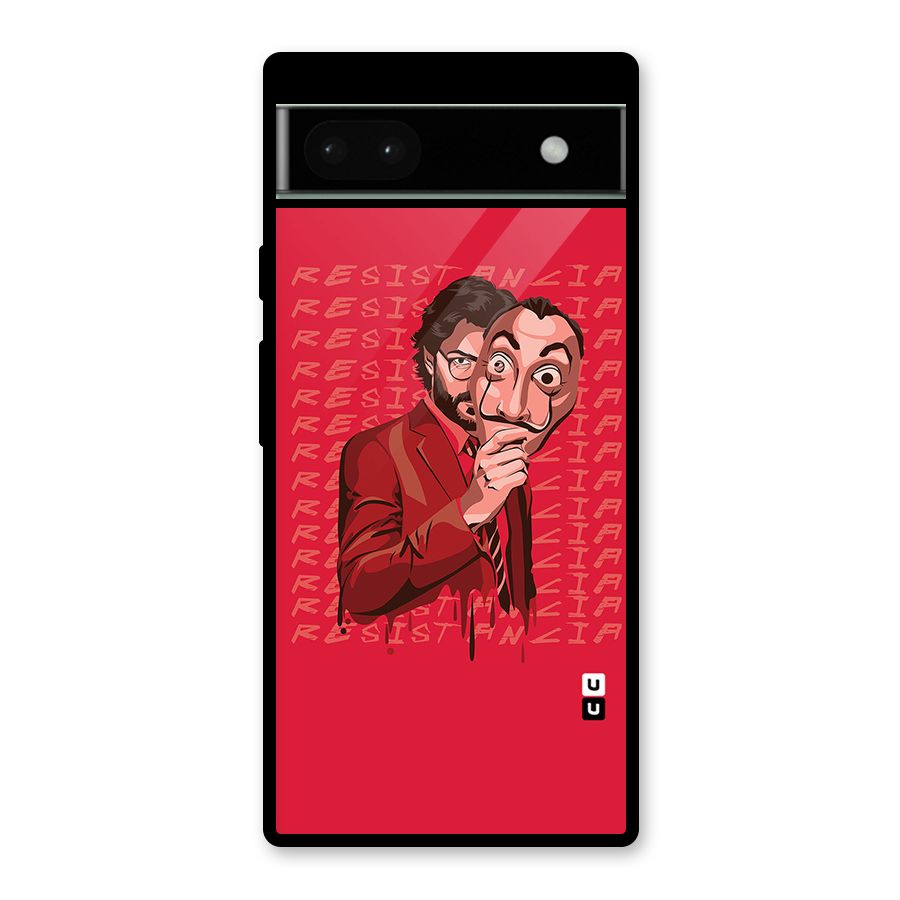 Resistancia Professor Art Glass Back Case for Google Pixel 6a