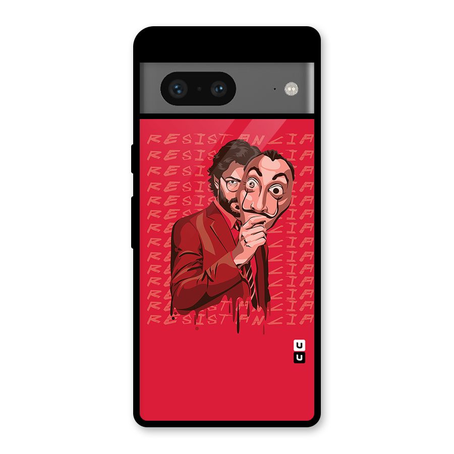 Resistancia Professor Art Glass Back Case for Google Pixel 7