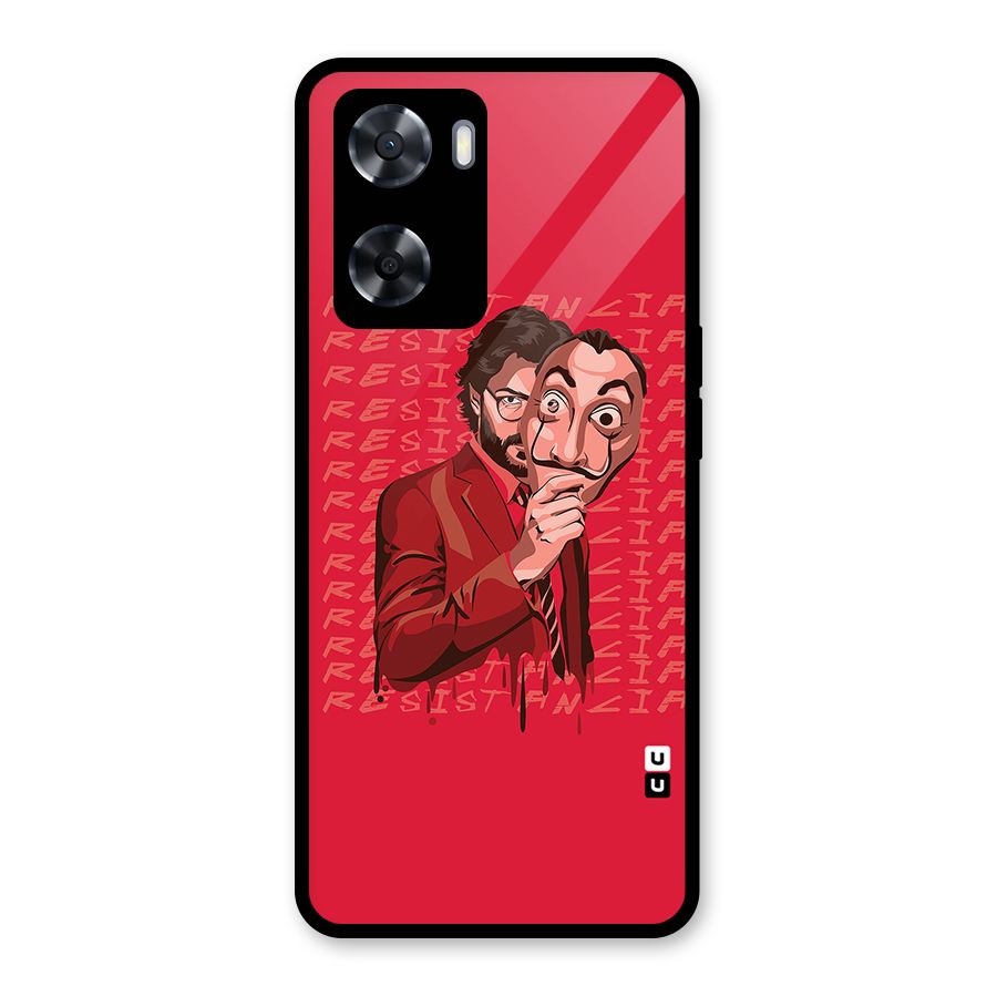 Resistancia Professor Art Glass Back Case for Oppo A57 2022