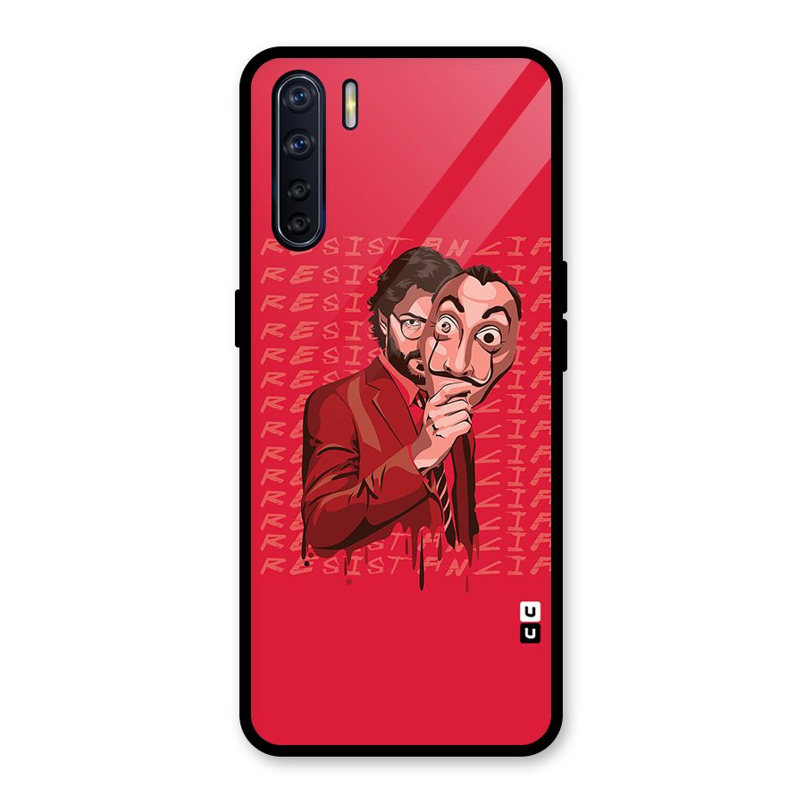 Resistancia Professor Art Glass Back Case for Oppo F15