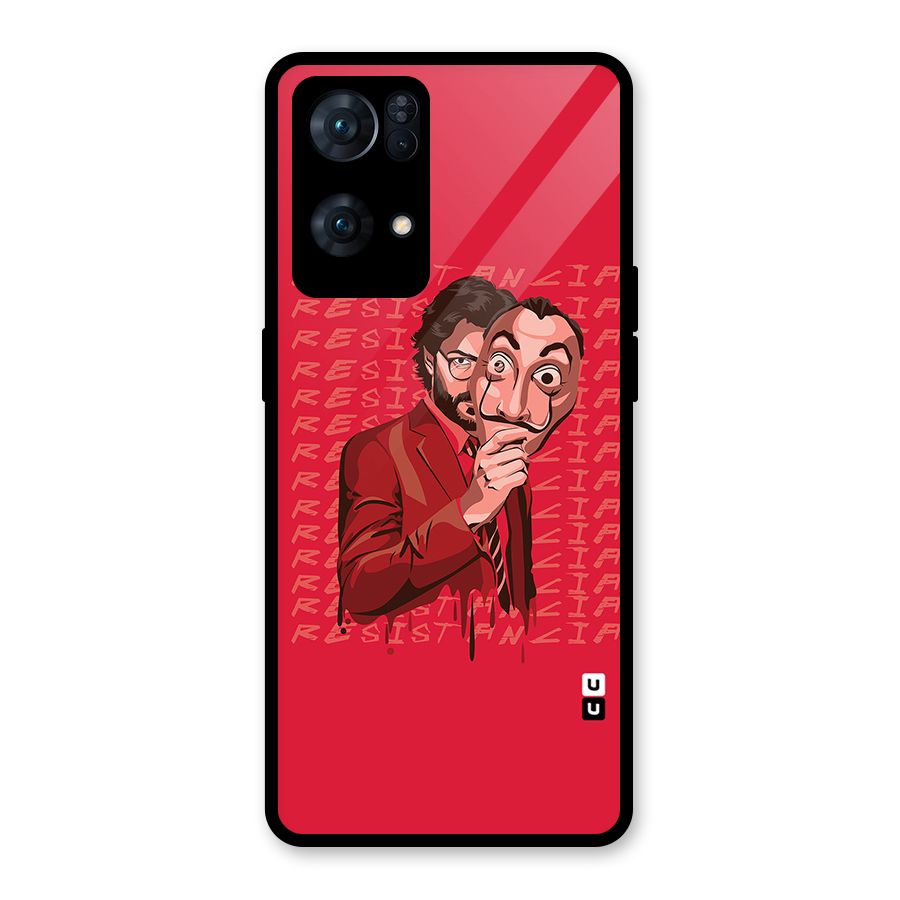 Resistancia Professor Art Glass Back Case for Oppo Reno7 Pro 5G