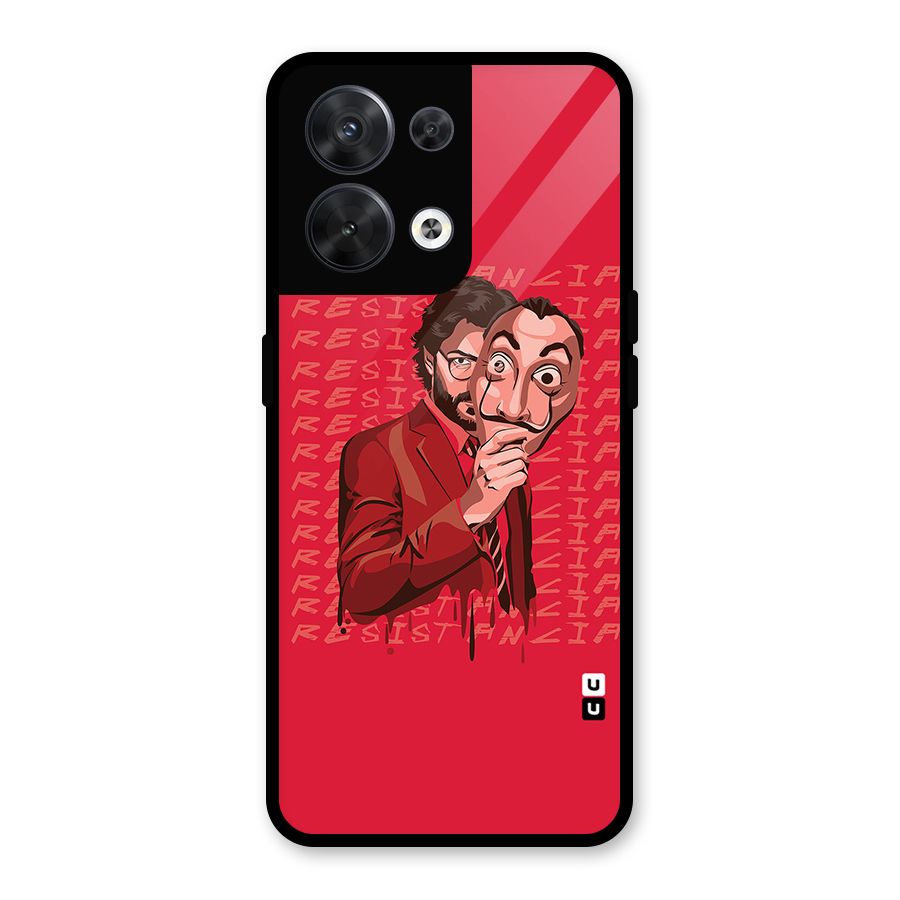 Resistancia Professor Art Glass Back Case for Oppo Reno8 5G