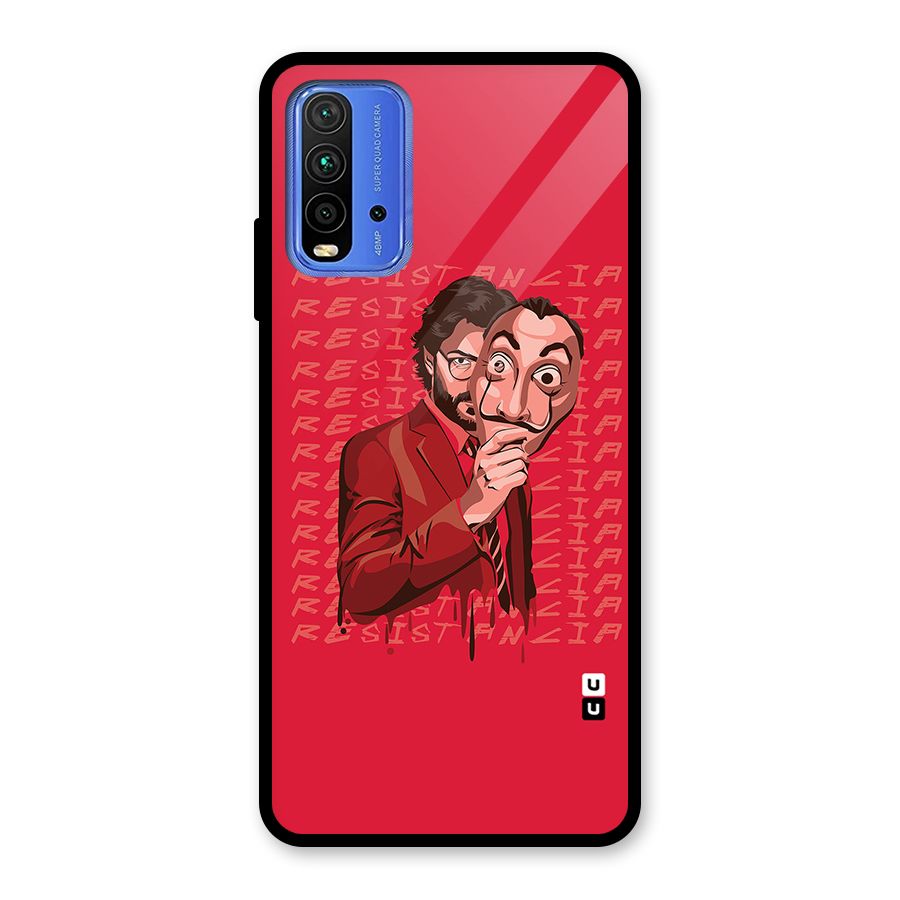 Resistancia Professor Art Glass Back Case for Redmi 9 Power