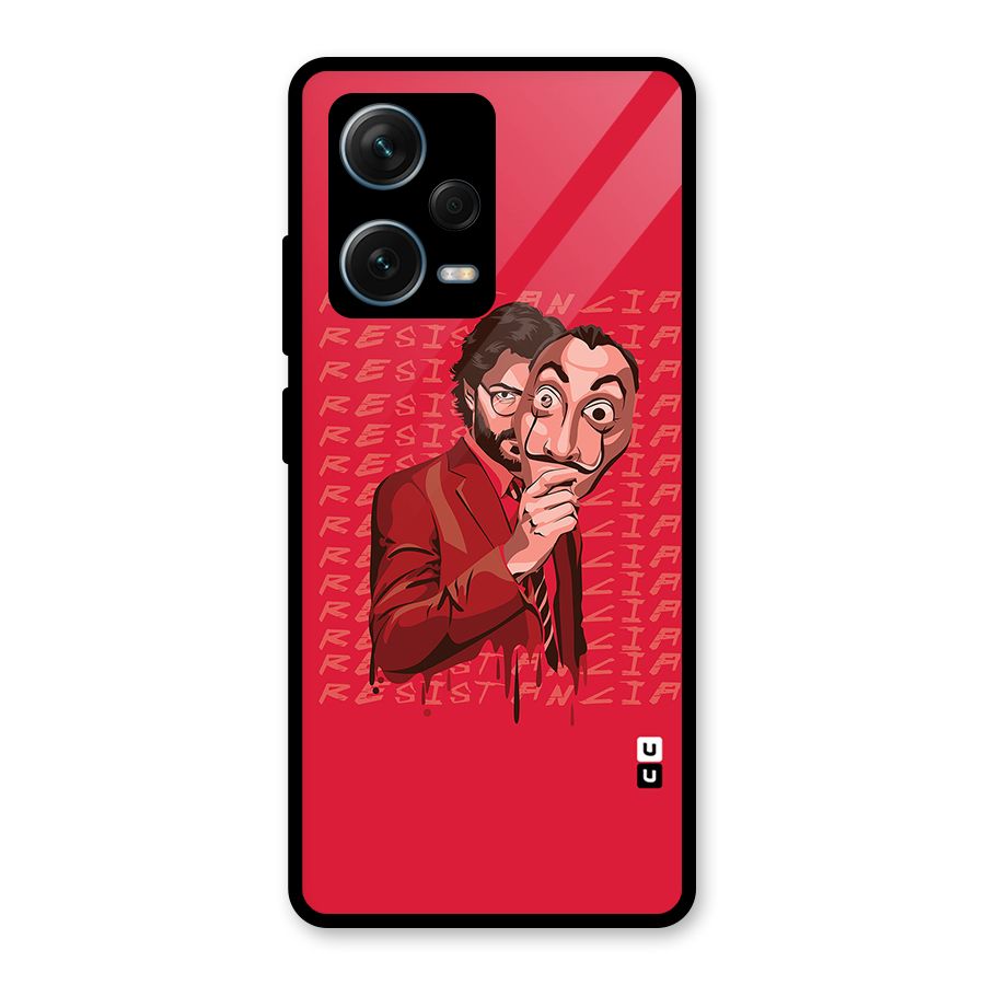 Resistancia Professor Art Glass Back Case for Redmi Note 12 Pro Plus 5G
