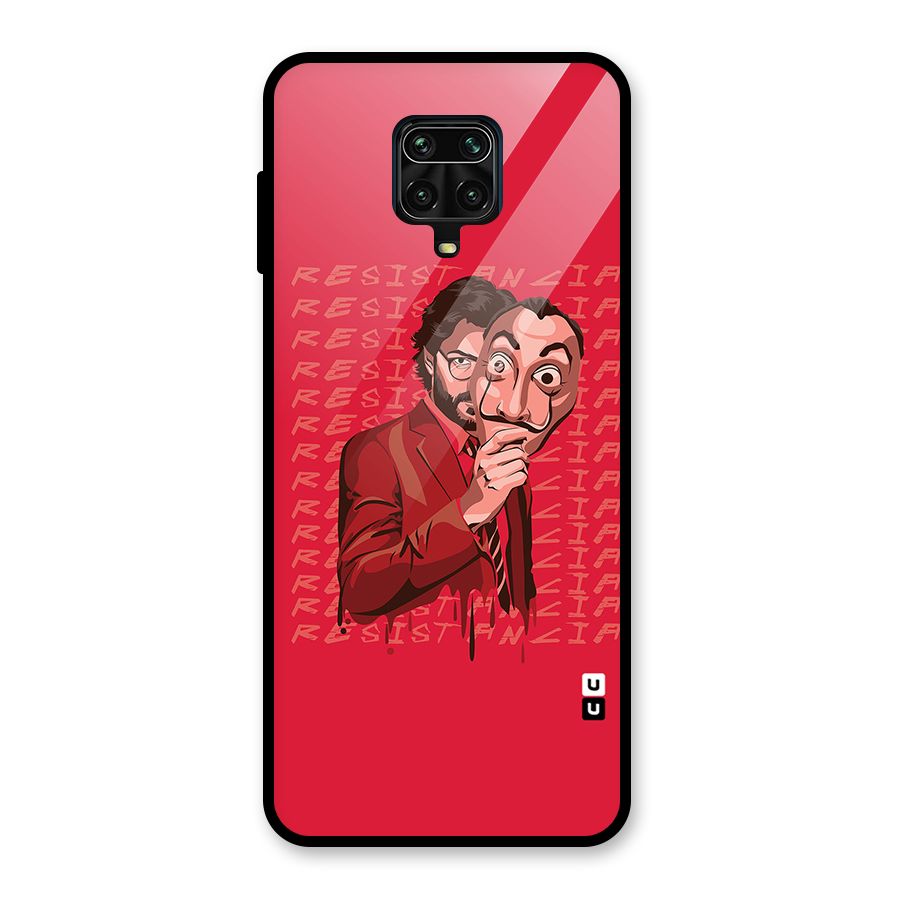 Resistancia Professor Art Glass Back Case for Redmi Note 9 Pro Max