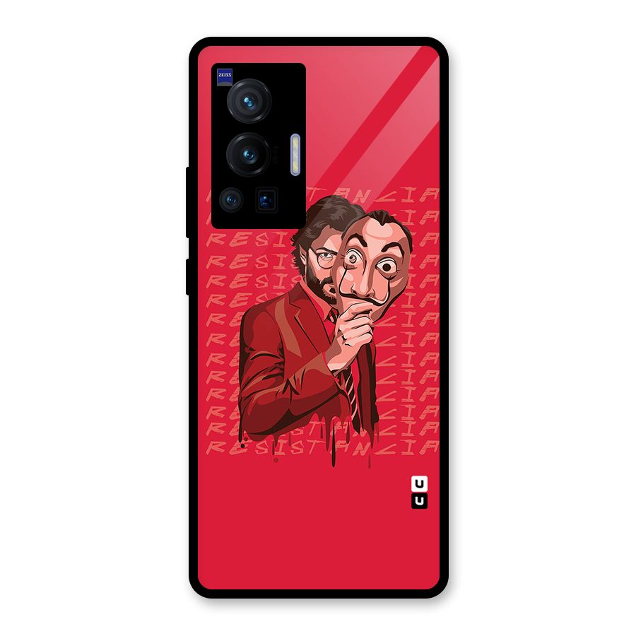 Resistancia Professor Art Glass Back Case for Vivo X70 Pro