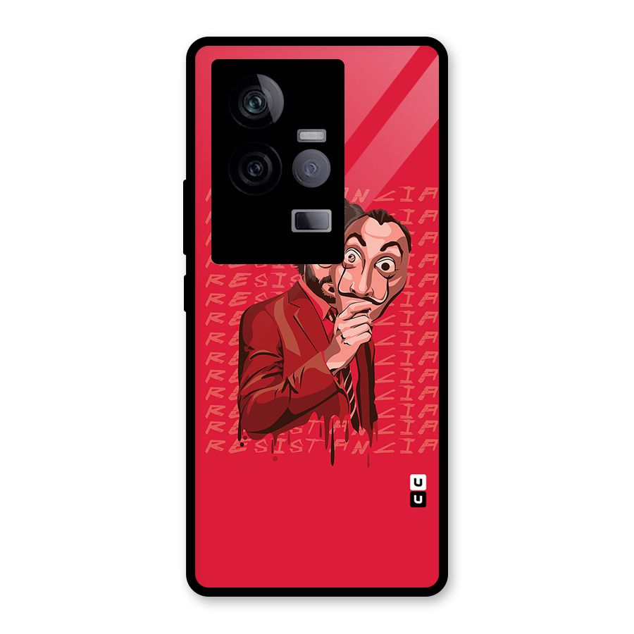 Resistancia Professor Art Glass Back Case for Vivo iQOO 11 5G