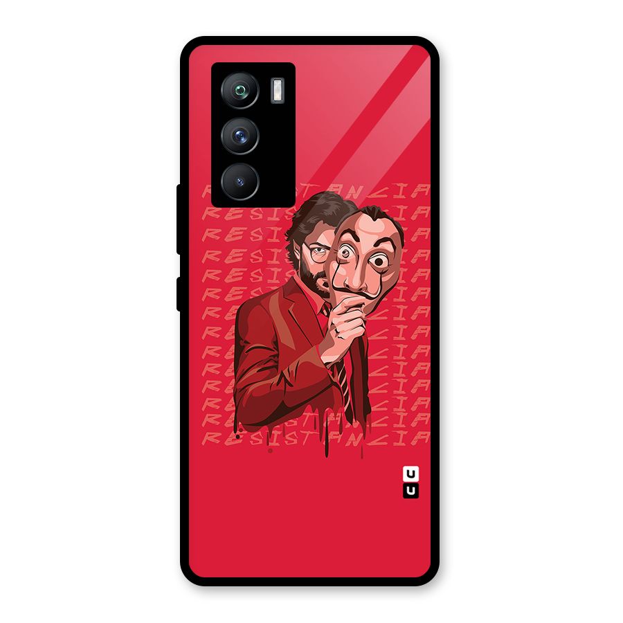 Resistancia Professor Art Glass Back Case for Vivo iQOO 9 SE