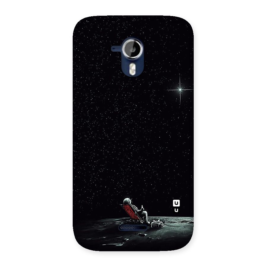 Resting Spaceman Face Back Case for Micromax Canvas Magnus A117
