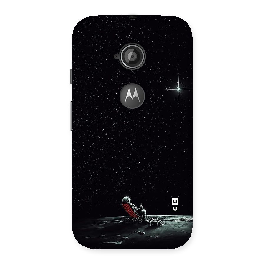 Resting Spaceman Face Back Case for Moto E 2nd Gen