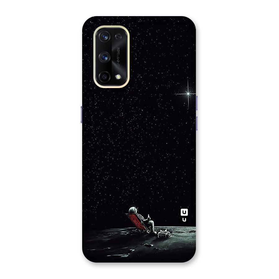 Resting Spaceman Face Glass Back Case for Realme X7 Pro