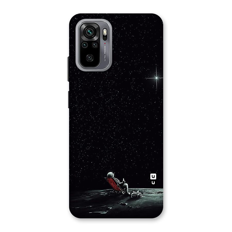 Resting Spaceman Face Back Case for Redmi Note 10