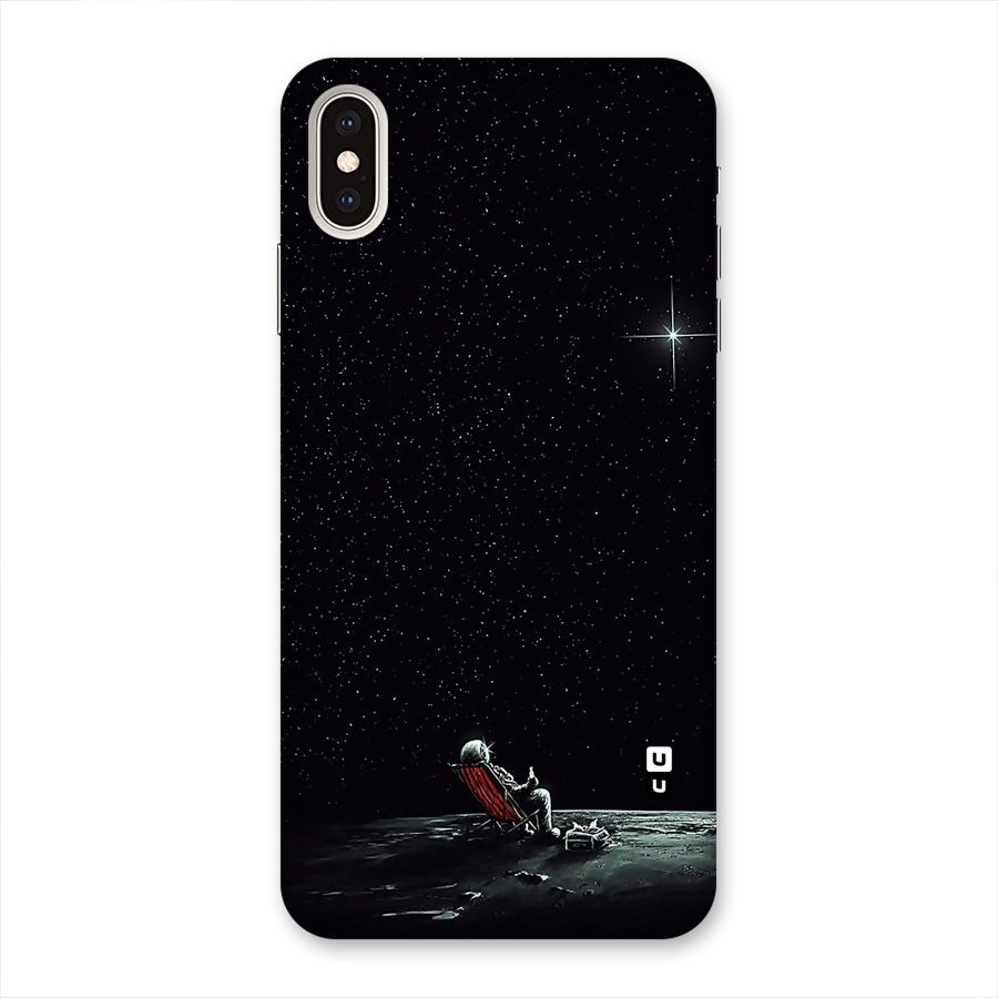 Resting Spaceman Face Back Case for iPhone XS Max