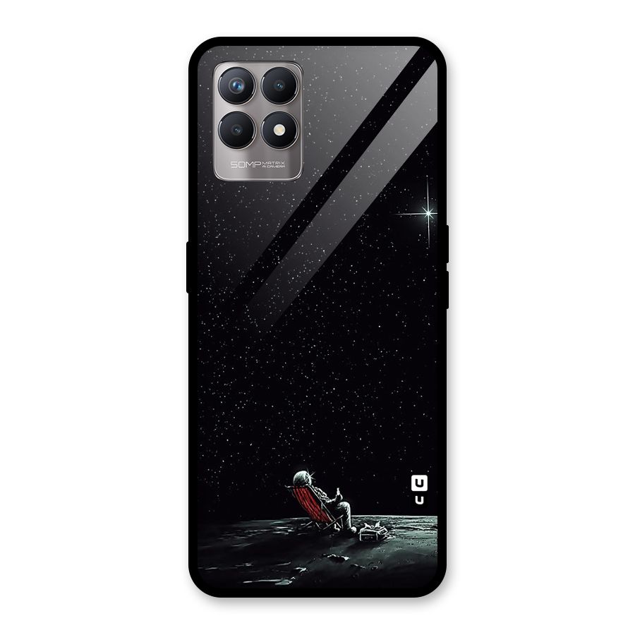 Resting Spaceman Face Glass Back Case for Realme Narzo 50