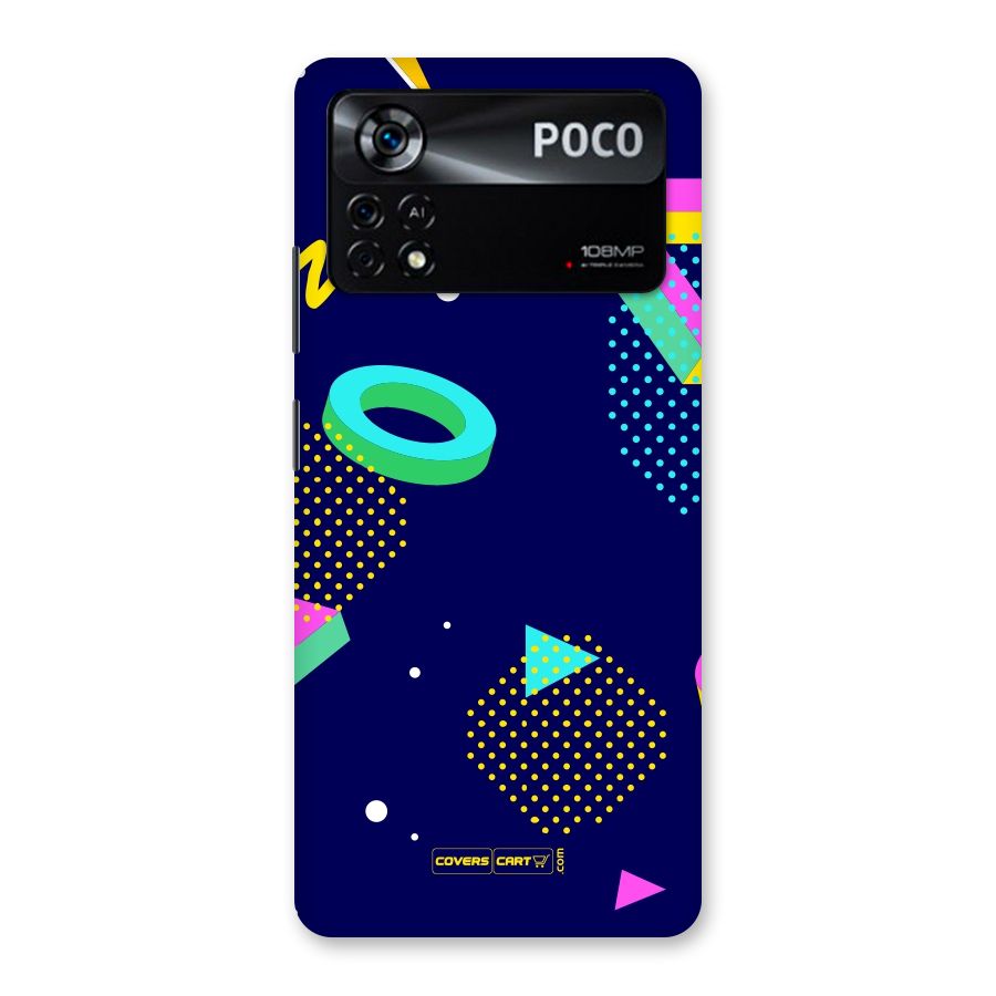 Retro Abstract Back Case for Poco X4 Pro 5G