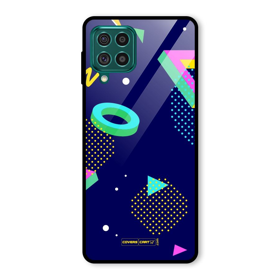 Retro Abstract Glass Back Case for Galaxy F62