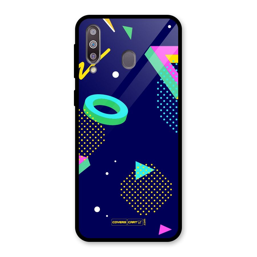 Retro Abstract Glass Back Case for Galaxy M30