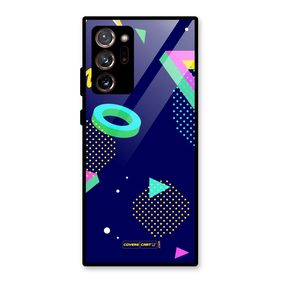 Retro Abstract Glass Back Case for Galaxy Note 20 Ultra 5G