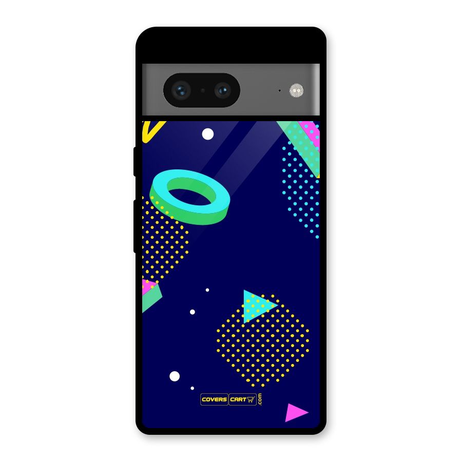 Retro Abstract Glass Back Case for Google Pixel 7