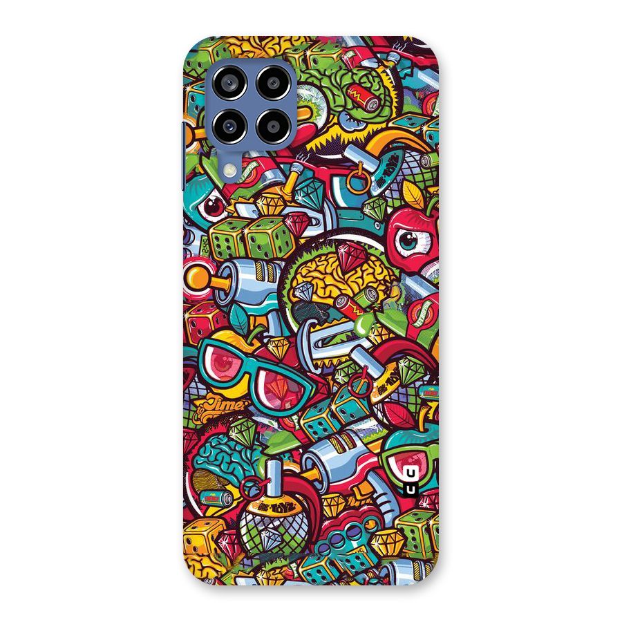 Retro Diamond Design Back Case for Galaxy M53 5G