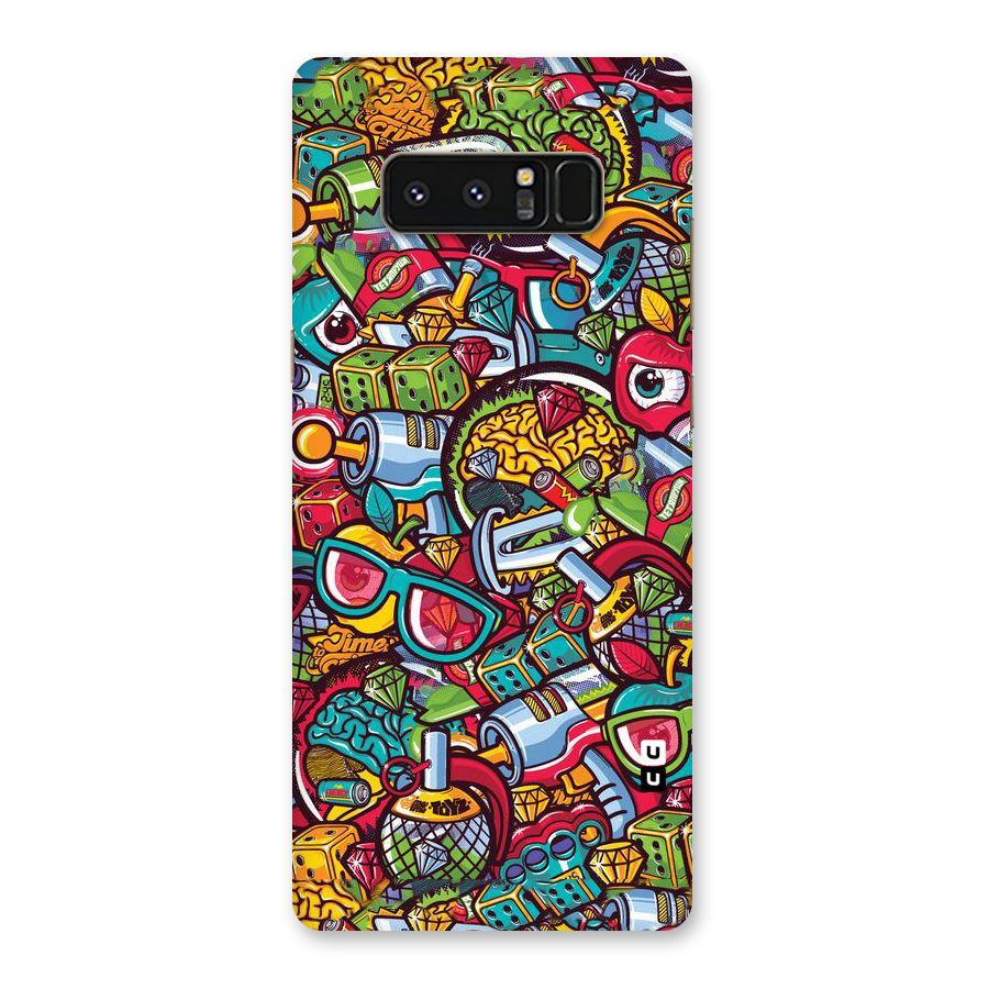 Retro Diamond Design Back Case for Galaxy Note 8