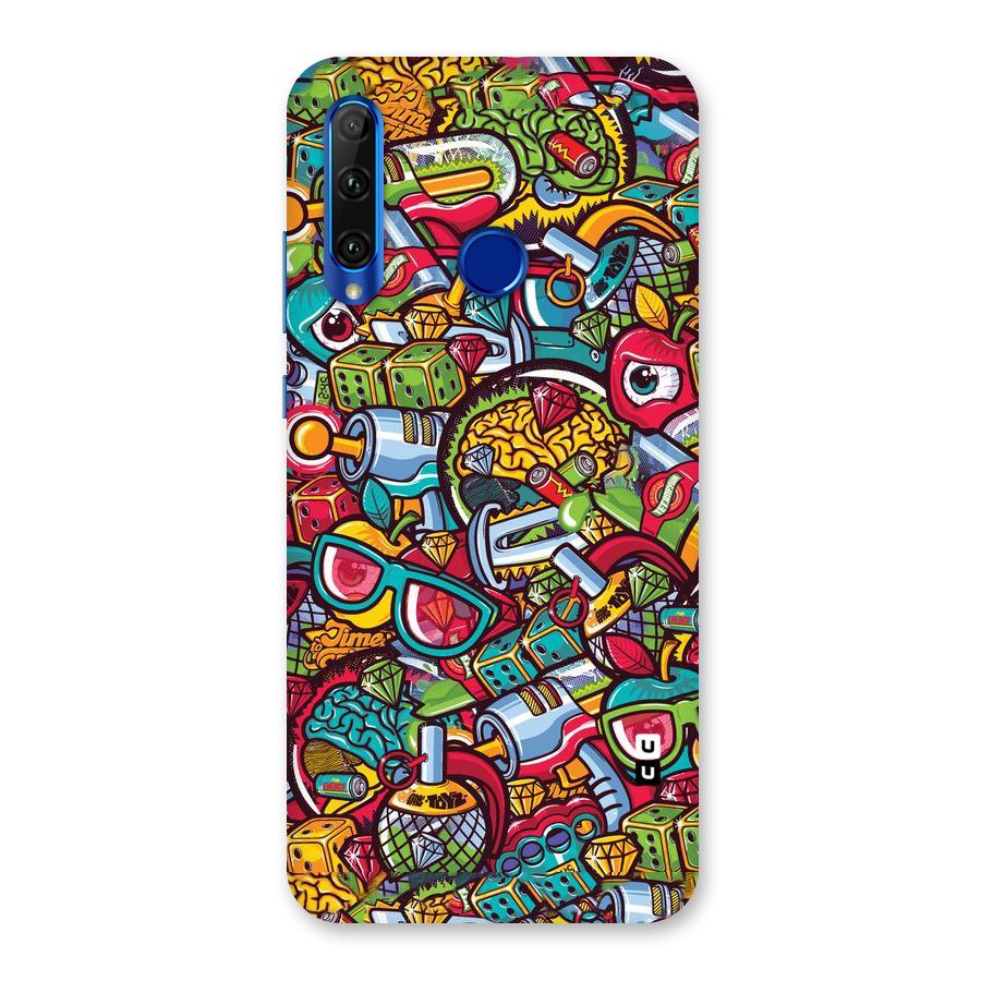 Retro Diamond Design Back Case for Honor 20i