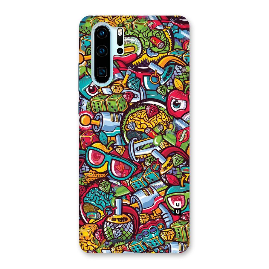 Retro Diamond Design Back Case for Huawei P30 Pro