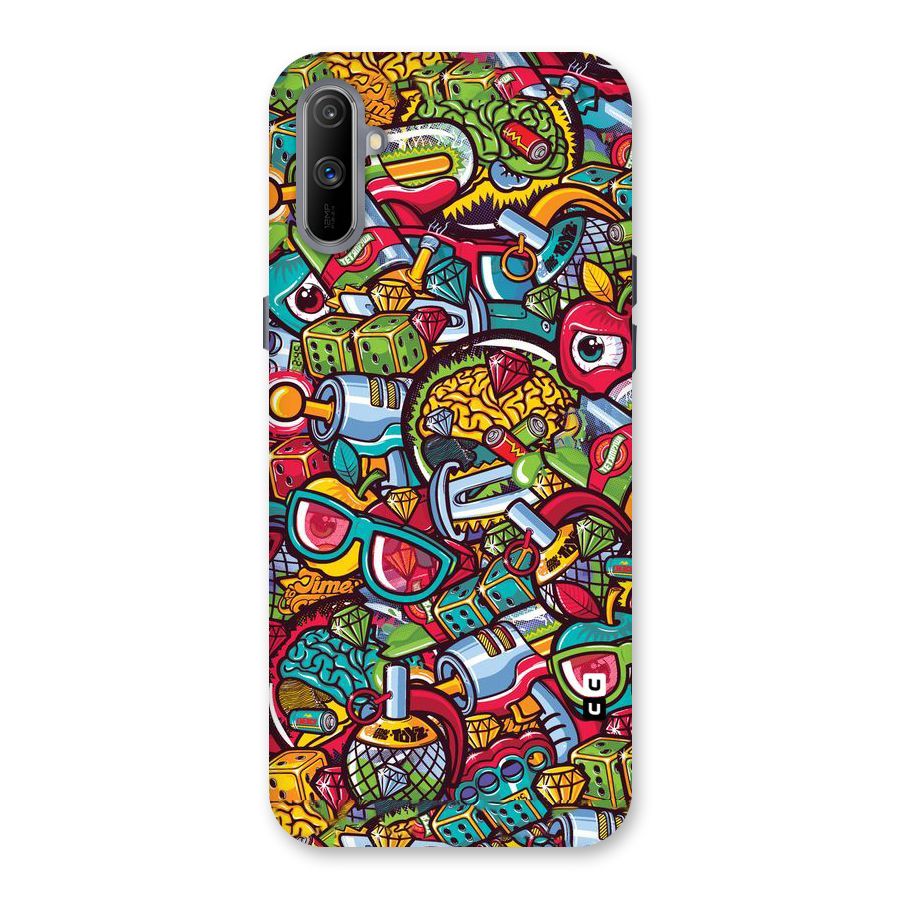 Retro Diamond Design Back Case for Realme C3