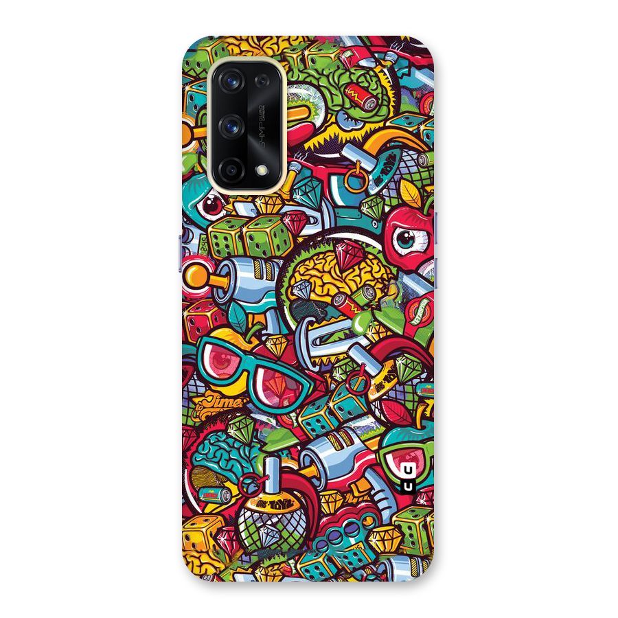 Retro Diamond Design Glass Back Case for Realme X7 Pro