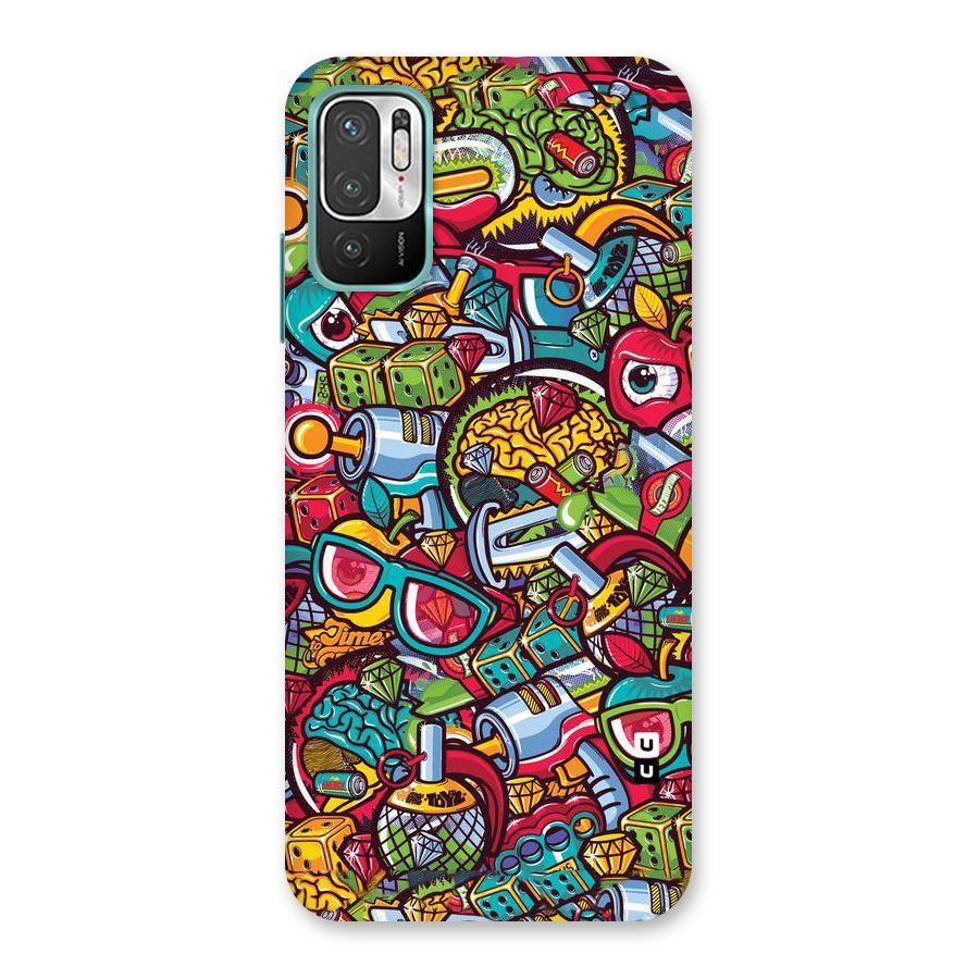 Retro Diamond Design Back Case for Redmi Note 10T 5G