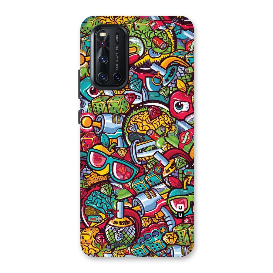 Retro Diamond Design Back Case for Vivo V19