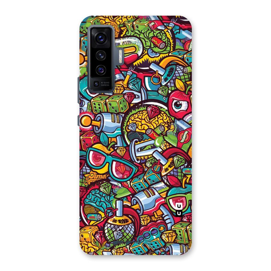 Retro Diamond Design Back Case for Vivo X50