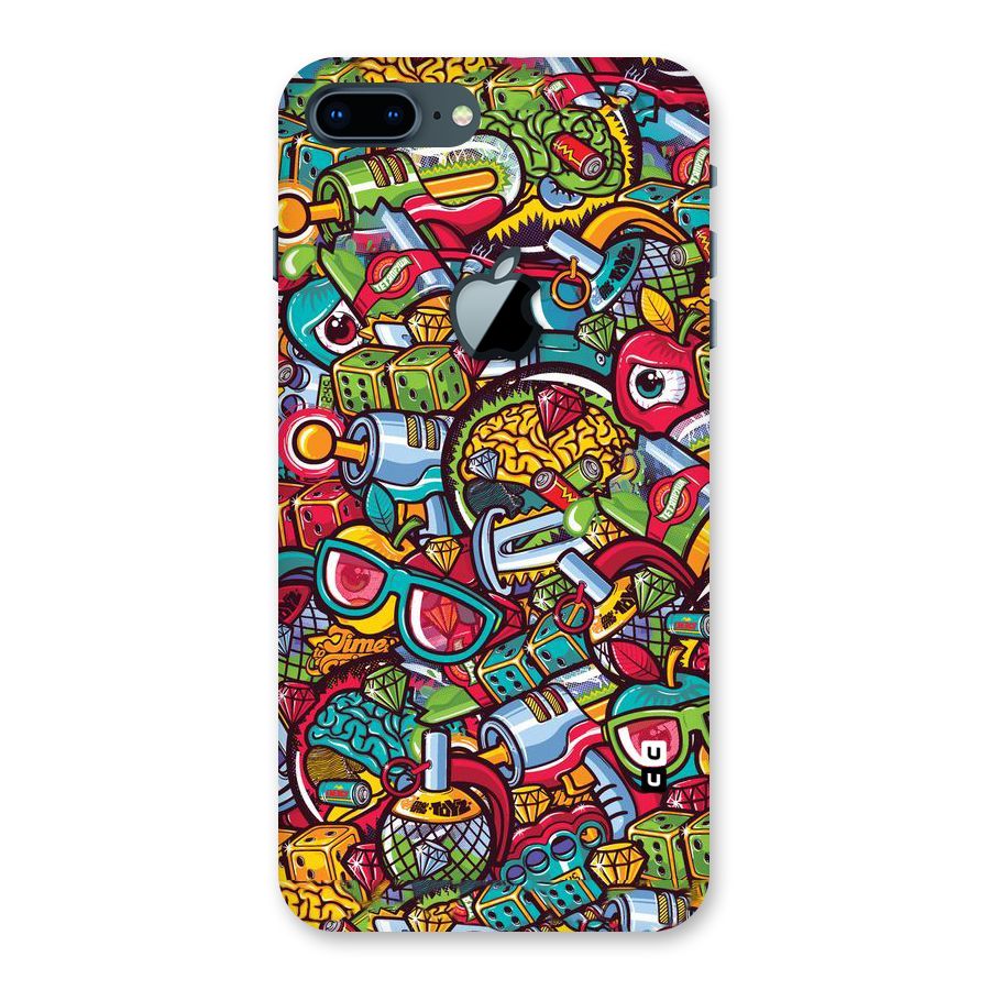 Retro Diamond Design Back Case for iPhone 7 Plus Apple Cut