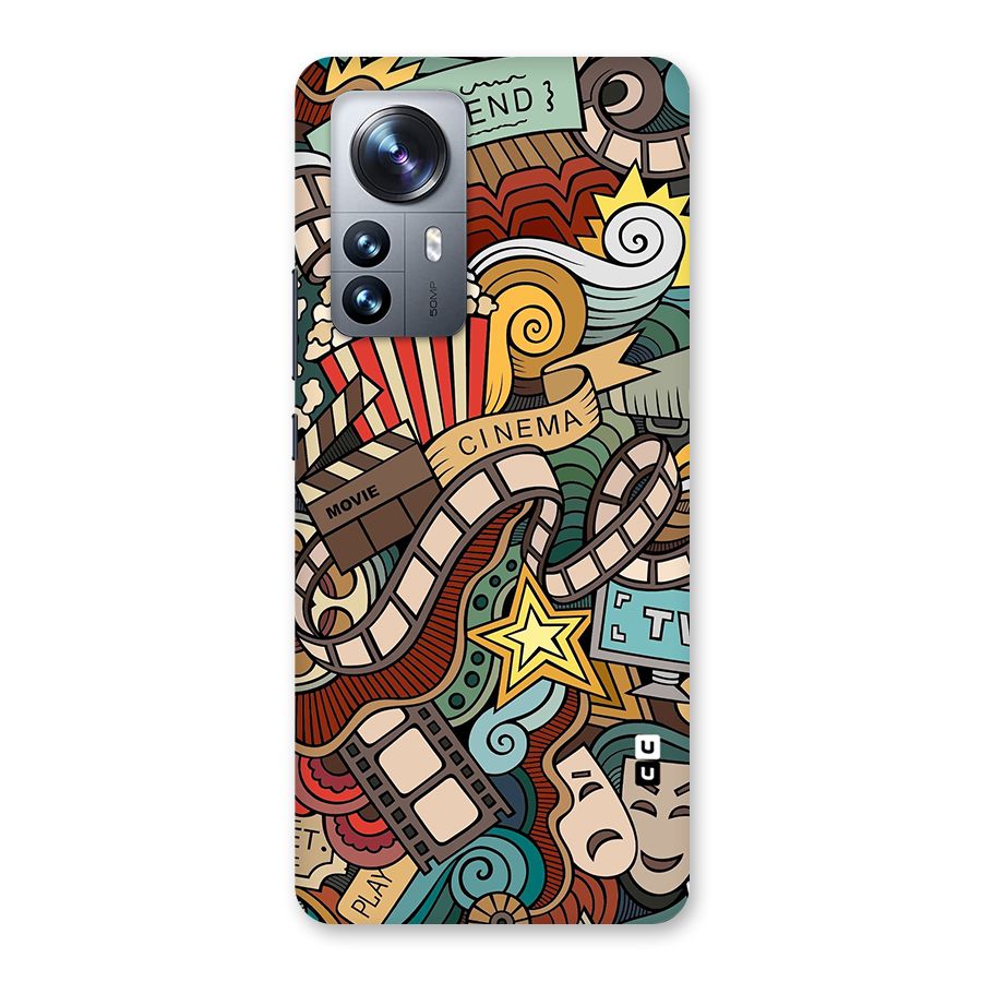 Retro Doodle Art Back Case for Xiaomi 12 Pro