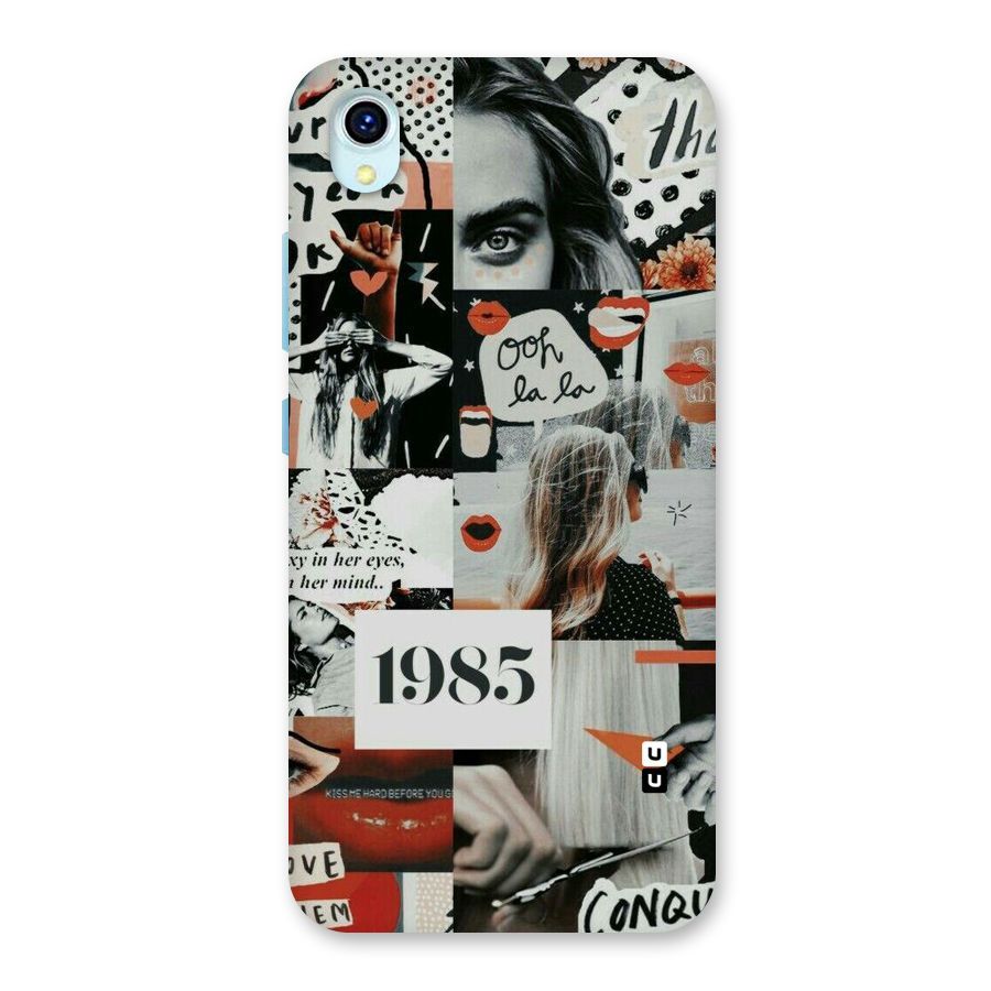 Retro Pattern Back Case for Vivo Y1s