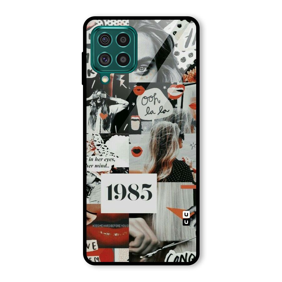 Retro Pattern Glass Back Case for Galaxy F62