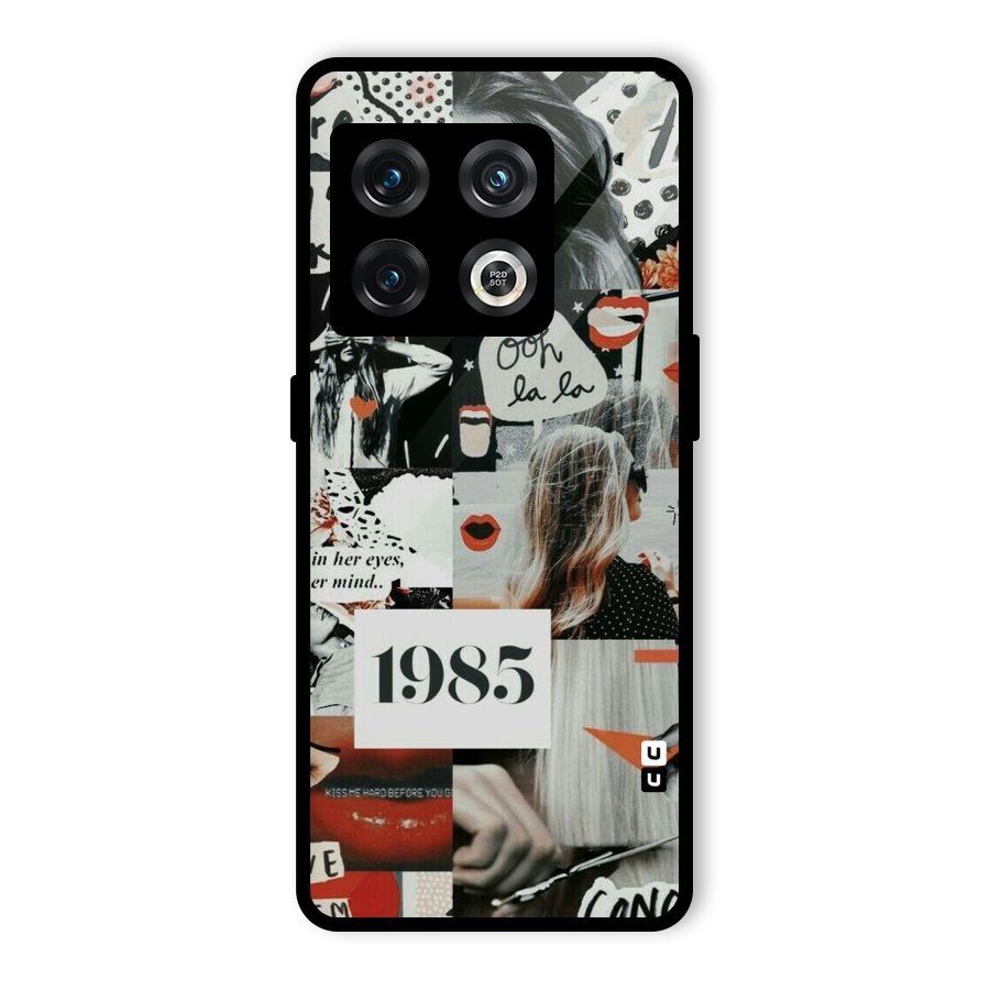 Retro Pattern Glass Back Case for OnePlus 10 Pro 5G