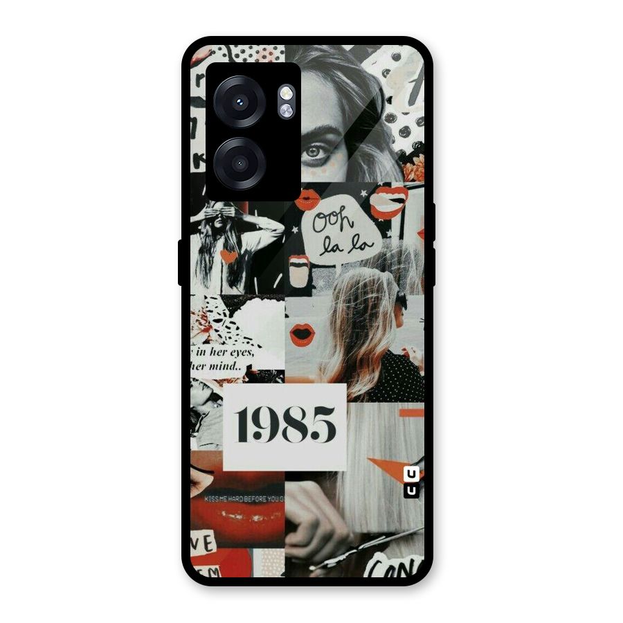 Retro Pattern Glass Back Case for Realme Narzo 50 5G