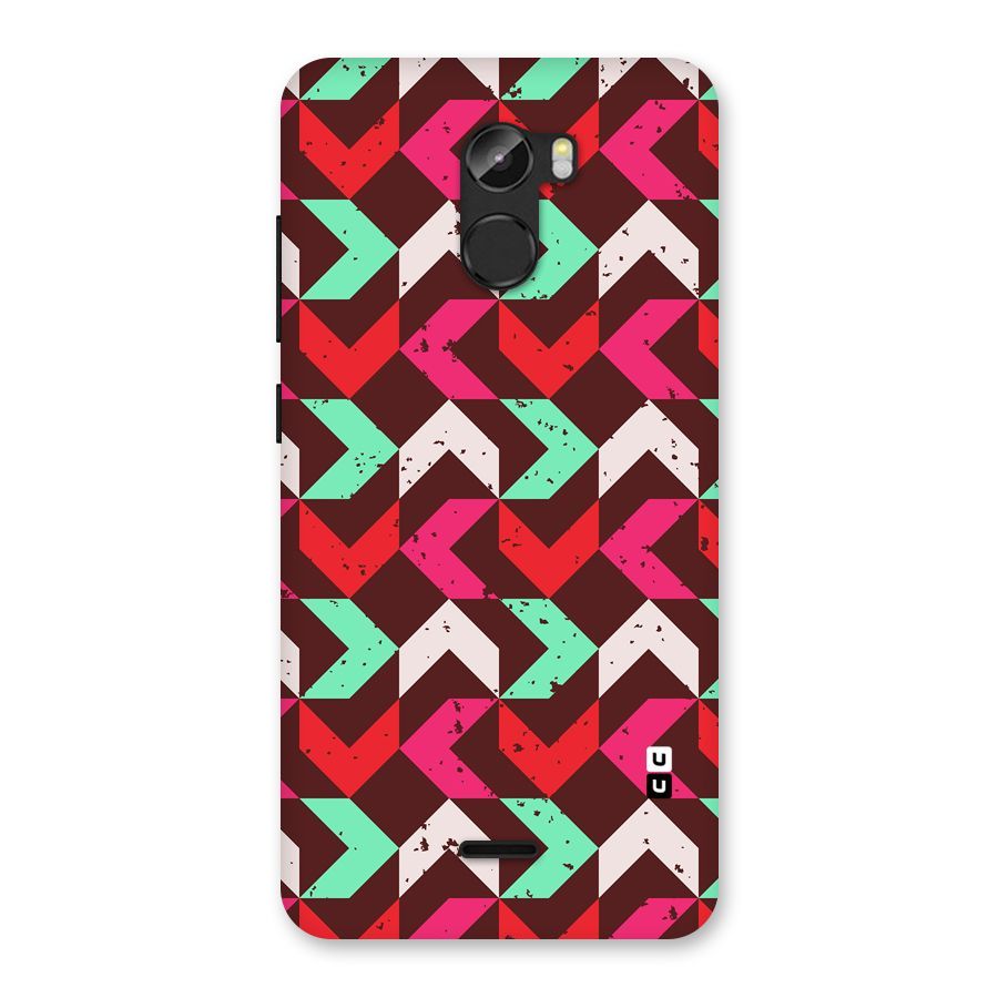 Retro Red Pink Pattern Back Case for Gionee X1