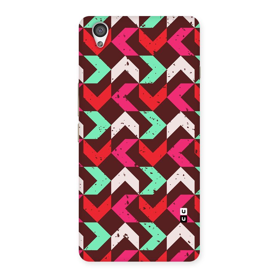Retro Red Pink Pattern Back Case for OnePlus X