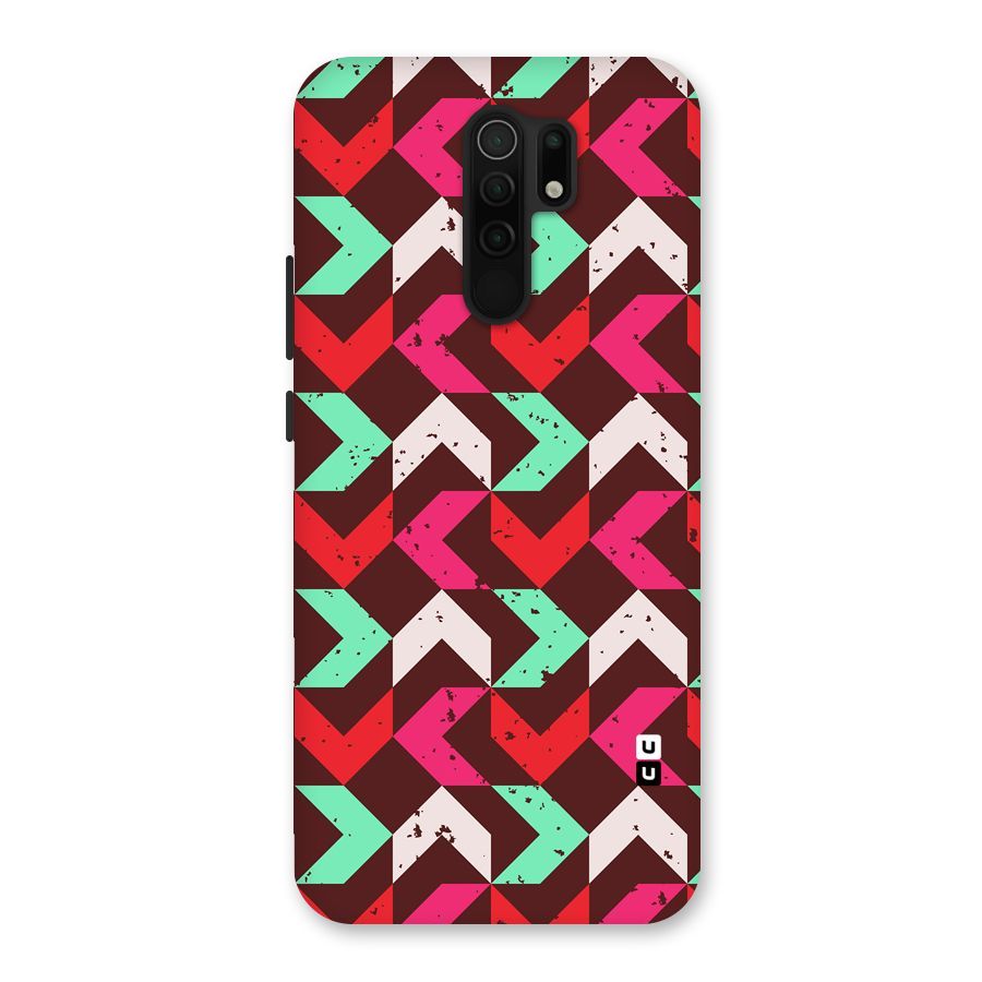 Retro Red Pink Pattern Back Case for Poco M2