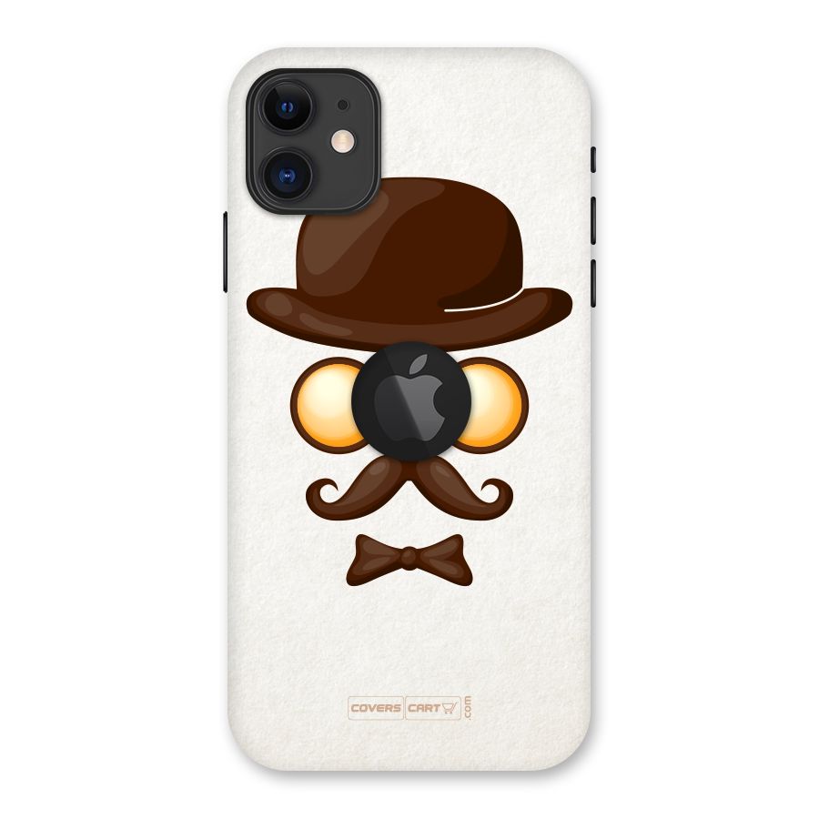 Retro Style Back Case for iPhone 11 Logo Cut