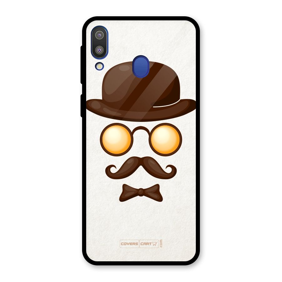 Retro Style Glass Back Case for Galaxy M20