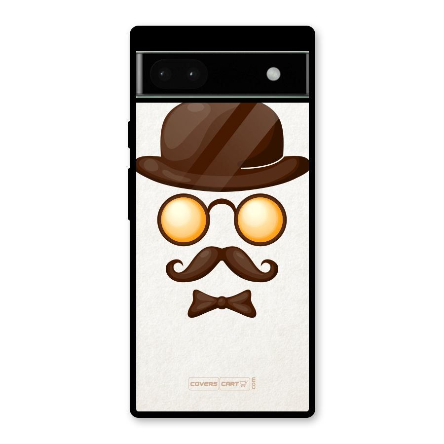 Retro Style Glass Back Case for Google Pixel 6a